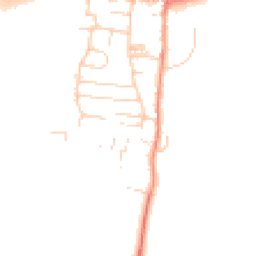 Daytime road noise heatmap for YO18 7TG