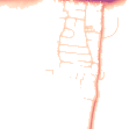 Daytime road noise heatmap for YO18 7TP