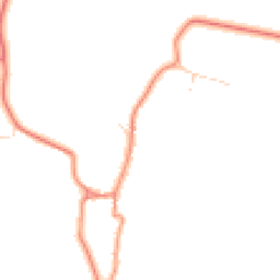 Daytime road noise heatmap for YO18 8HL