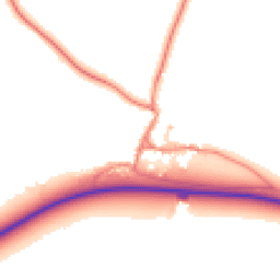 Daytime road noise heatmap for YO18 8PG