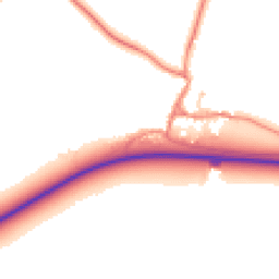 Daytime road noise heatmap for YO18 8PJ