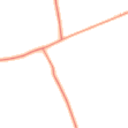 Daytime road noise heatmap for YO18 8QQ