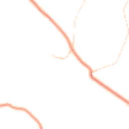 Daytime road noise heatmap for YO18 8RE