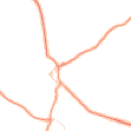 Daytime road noise heatmap for YO18 8RT