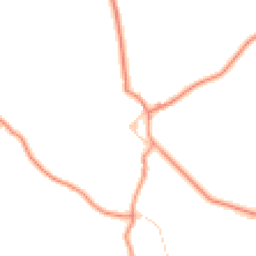 Daytime road noise heatmap for YO18 8SA