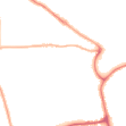Night-time road noise heatmap for YO21 1AD