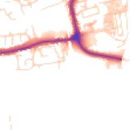 Daytime road noise heatmap for YO21 1AJ