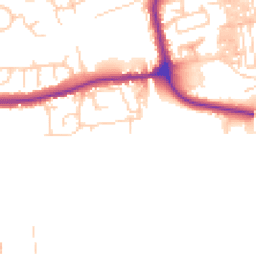 Daytime road noise heatmap for YO21 1AQ
