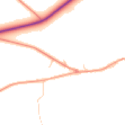 Daytime road noise heatmap for YO21 1AX