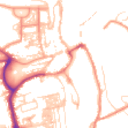 Daytime road noise heatmap for YO21 1BP