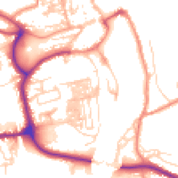 Daytime road noise heatmap for YO21 1BY