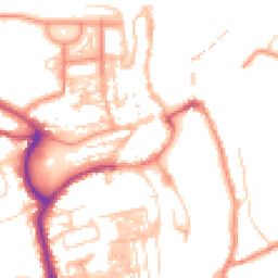 Daytime road noise heatmap for YO21 1DF