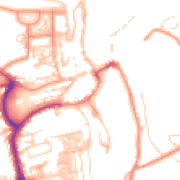 Daytime road noise heatmap for YO21 1DH