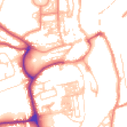 Daytime road noise heatmap for YO21 1EA