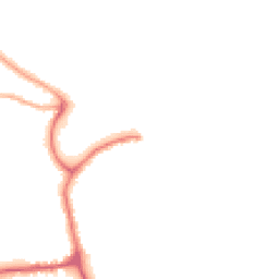 Night-time road noise heatmap for YO21 1EA