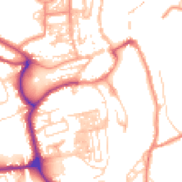Daytime road noise heatmap for YO21 1EF