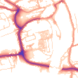 Daytime road noise heatmap for YO21 1EJ