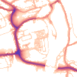 Daytime road noise heatmap for YO21 1EL