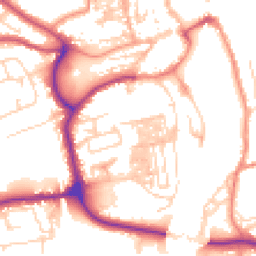 Daytime road noise heatmap for YO21 1EQ