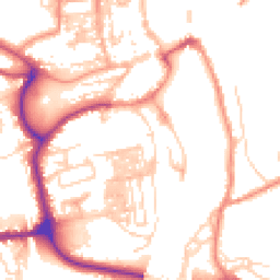 Daytime road noise heatmap for YO21 1EX