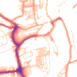 Daytime road noise heatmap for YO21 1EZ