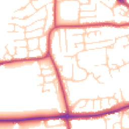 Daytime road noise heatmap for YO21 1HG