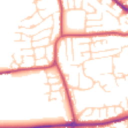 Daytime road noise heatmap for YO21 1HJ