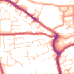 Daytime road noise heatmap for YO21 1HQ