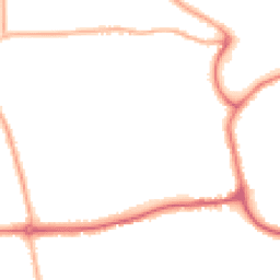 Night-time road noise heatmap for YO21 1LL