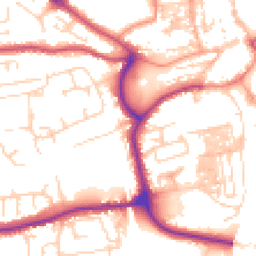 Daytime road noise heatmap for YO21 1QH