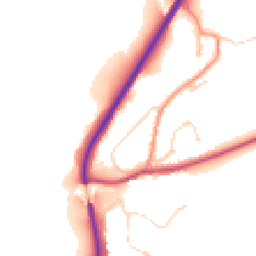 Daytime road noise heatmap for YO21 1RT