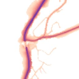 Daytime road noise heatmap for YO21 1RU