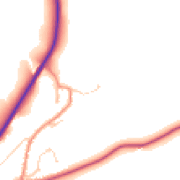 Daytime road noise heatmap for YO21 1SA