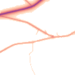 Daytime road noise heatmap for YO21 1SS