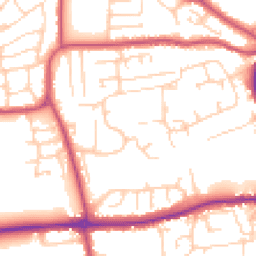 Daytime road noise heatmap for YO21 1YG