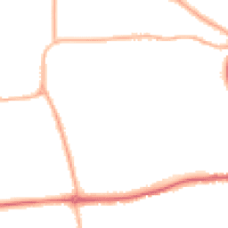 Night-time road noise heatmap for YO21 1YG