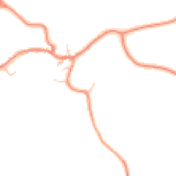 Daytime road noise heatmap for YO21 2EY