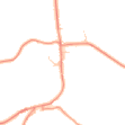 Daytime road noise heatmap for YO21 2JH