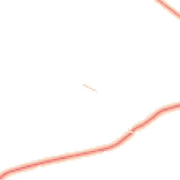 Daytime road noise heatmap for YO21 2SA