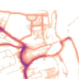 Daytime road noise heatmap for YO21 3AN