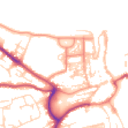 Daytime road noise heatmap for YO21 3EE