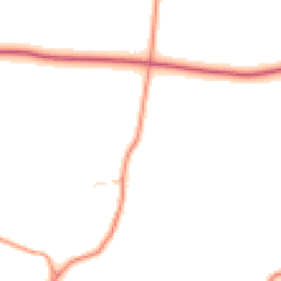 Daytime road noise heatmap for YO21 3SA