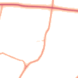 Daytime road noise heatmap for YO21 3SH