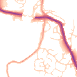 Daytime road noise heatmap for YO22 4AH