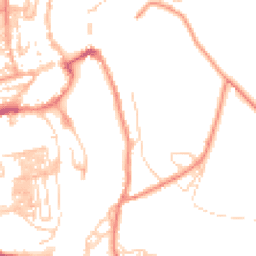 Daytime road noise heatmap for YO22 4AL