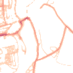 Daytime road noise heatmap for YO22 4AN