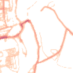 Daytime road noise heatmap for YO22 4AW