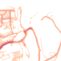 Daytime road noise heatmap for YO22 4BA