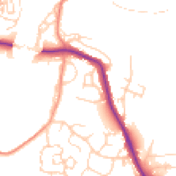 Daytime road noise heatmap for YO22 4BT