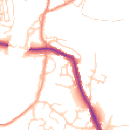 Daytime road noise heatmap for YO22 4BU